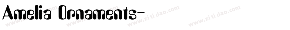 Amelia Ornaments字体转换